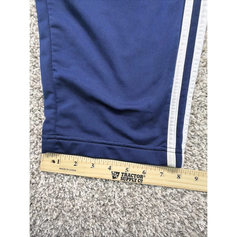 Vintage Y2K Adidas Jogger Pants Blue White 3 Stripes Youth‎ XL 2003